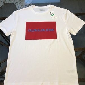 Calvin Klein logo crew T